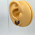 Small - Dark Oak Chevron Split  - Lightweight Handmade Earrings