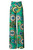Unique Print Palazzo Pants Green