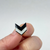 Medium - Black & White Chevron Split  - Lightweight Handmade Earrings
