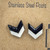 Medium - Black & White Chevron Split  - Lightweight Handmade Earrings