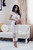Lacey All Laced Up White Lace Midi Skirt