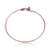 Collette Z Rose Plated Sterling Silver Cubic Zirconia Circle Clasp Bracelet