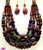 Purple Golden Glitter Multistrand Set