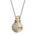 Collette Z Sterling Silver White Cubic Zirconia Stones Gold Plated Pendant