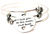 I Love You To The Moon And Back With Hearts Triple Wire Bangle Bracelet