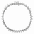 .925 Sterling Silver 1/4 Carat Total Weight Miracle Set Diamond S Curve Link Bracelet  -7"