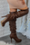 Walking Star Faux Leather Boots Brown