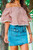 Have Some Fun Over the Shoulder Stripe Top with Lace Trim Details
