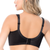 Siluet  Classic bra with padded straps in lace and spandex Wide back