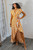 Going Abroad Striped Wrap Ruffle Maxi Dress