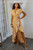 Going Abroad Striped Wrap Ruffle Maxi Dress
