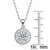 Collette Z Sterling Silver Cubic Zirconia Round Drop Necklace