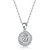 Collette Z Sterling Silver Cubic Zirconia Round Drop Necklace