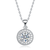 Collette Z Sterling Silver Cubic Zirconia Round Drop Necklace