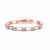 Collette Z Sterling Silver White Cubic Zirconia Flower Design Bracelet
