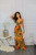 Fresh Flowers Floral Cut Out Front Tie Maxi Dress