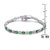Collette Z Sterling Silver and Red Cubic Zirconia Fashion Bracelet