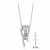 Collette Z Sterling Silver White Cubic Zirconia Pendant