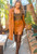 New York New York Trench Coat Brown