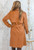 New York New York Trench Coat Brown