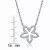 Collette Z Sterling Silver Cubic Zirconia Flower Necklace