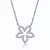 Collette Z Sterling Silver Cubic Zirconia Flower Necklace