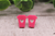 Matte Pink Coffee Cup with Mouse Stud Earrings