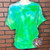 Bright Green Ice Dye Tie Dye Blank Tee 