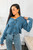Never Burnt Out V Neck Button Down Sweater