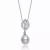 Collette Z Sterling Silver Cubic Zirconia Pearl Drop Necklace