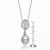 Collette Z Sterling Silver Cubic Zirconia Pearl Drop Necklace