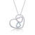 Collette Z Sterling Silver Purple and Blue Cubic Zirconia Pendant