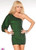 One Shoulder Glitter Mini Dress