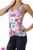 MULTI Printed tank with rhinestones