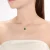 Collette Z Sterling Silver Green Cubic Zirconia Pendant Necklace