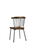Set of Two Brown And Black Wood Windsor Back Dining Side Chairs