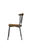 Set of Two Brown And Black Wood Windsor Back Dining Side Chairs