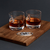 2-Pack Whiskey Glass w/Built-in Cigar Rest + Cigar Cutter