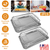 2Pcs Air Fryer Basket Tray 15.35x11.61in Stainless Steel