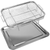 2Pcs Air Fryer Basket Tray 15.35x11.61in Stainless Steel