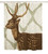 Deer Block Print Shower Curtain