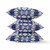 18"x18" Indigo Pink Zippered Suede Geometric Throw Pillow