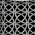 17" Black and White Interlocking Indoor Outdoor Throw Pillow Cover