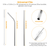 10Pcs 8.5in Stainless Steel Drinking Straws