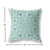 26 Aqua Geostar Indoor Outdoor Throw Pillow