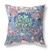 16" X 16" Sky Blue Geometric Indoor Outdoor Throw Pillow
