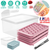 4 Packs Small Ice Cube Trays Mini Circle Ice Cube Tray 