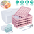 4 Packs Small Ice Cube Trays Mini Circle Ice Cube Tray 