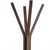 16.5" X 16.5" X 68.25" Walnut Coat Rack