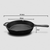 Round Cast Iron Frying Pan Skillet Steak Sizzle Platter with Helper Handle